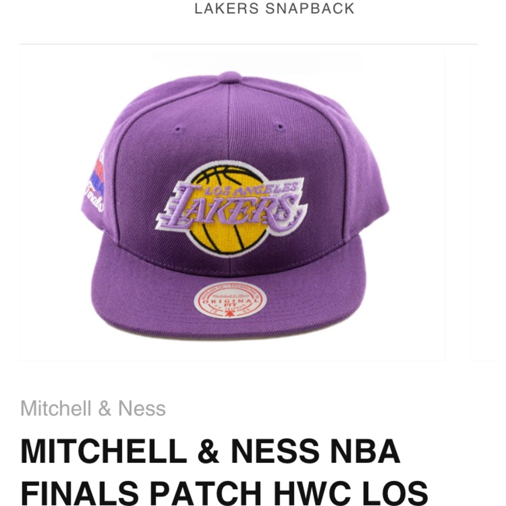 MITCHELL & NESS NBA FINALS PATCH HWC LOS ANGELES LAKERS SNAPBACK